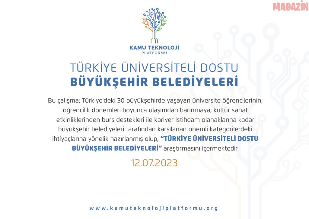 ÜNİVERSİTELİ DOSTU BÜYÜKŞEHİR BELEDİYELERİ RAPORU AÇIKLANDI