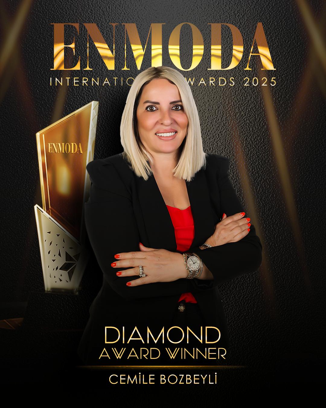 Ünlü İş Kadını Cemile Bozbeyli’ye “Diamond Award” Onuru